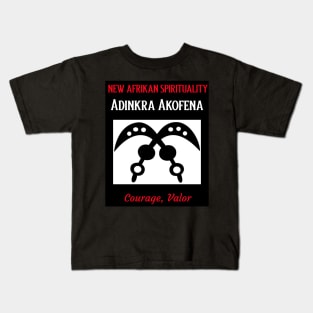 Adinkra Symbol Akofena Representing Courage and Valor Kids T-Shirt